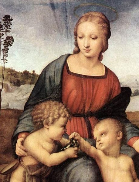Modonna del Cardellino by Raffaello, Uffizi Gallery Florence
